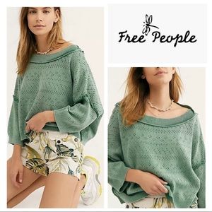 🆕 Free People SandCastle Oversized Sweater NWT